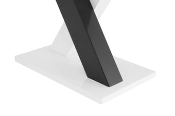 Cesi Rektangulärt Matbord 140 cm i Målat Trä - Vit / Svart - Products - Möbler - Bord & matgrupp - Matbord & köksbord