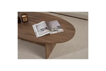 Ceyra Ovalt Soffbord 120 cm i Trä - Brun - Products - Möbler - Bord & matgrupp - Soffbord