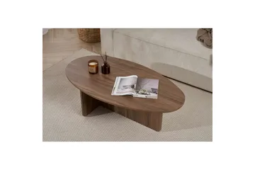 Ceyra Ovalt Soffbord 120 cm i Trä - Brun - Products - Möbler - Bord & matgrupp - Soffbord