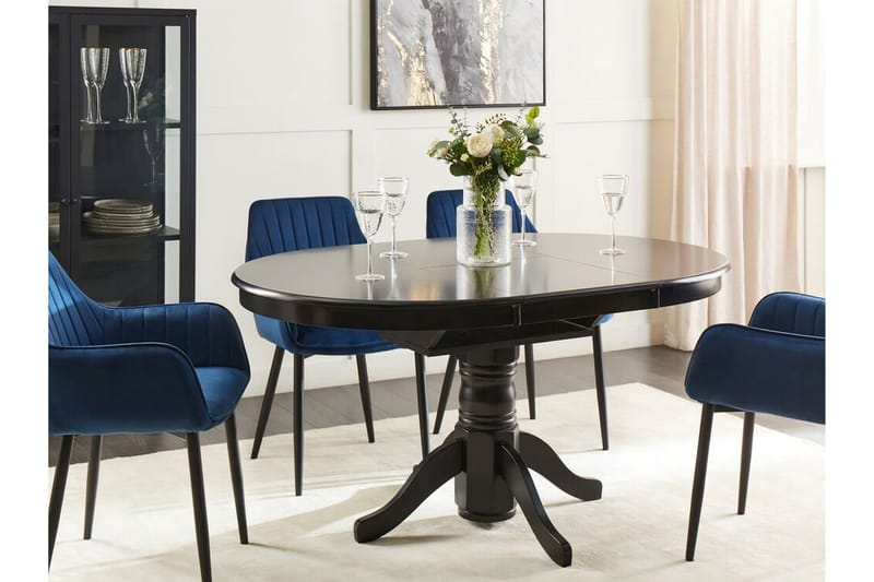 Cinnamon Matbord 106x74 cm Rund - Svart - Products - Möbler - Bord & matgrupp - Matbord & köksbord