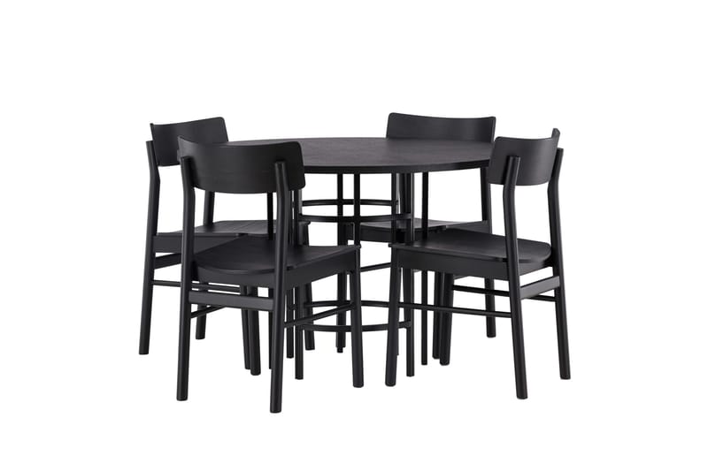 Copenhagen Matgrupp + 4 stolar Rektangulär - Svart - Products - Möbler - Bord & matgrupp - Matgrupp