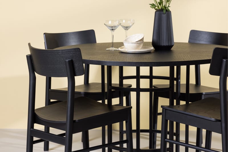 Copenhagen Matgrupp + 4 stolar Rektangulär - Svart - Products - Möbler - Bord & matgrupp - Matgrupp