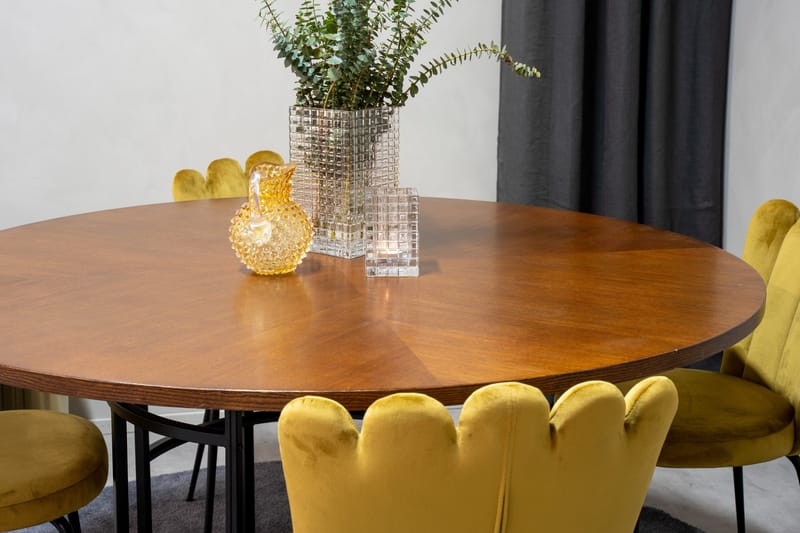 Copenhagen Matgrupp 140 cm Rund med 4 Limhamn stolar - Svart - Products - Möbler - Bord & matgrupp - Matgrupp