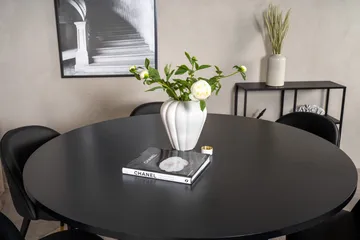 Copenhagen Matgrupp med 6 Valera Matstolar Mässing/Svart - Furniture Fashion - Products - Möbler - Bord & matgrupp - Matgrupp