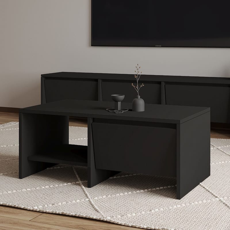 Crala Soffbord 90x35x45 cm - Svart - Products - Möbler - Bord & matgrupp - Soffbord