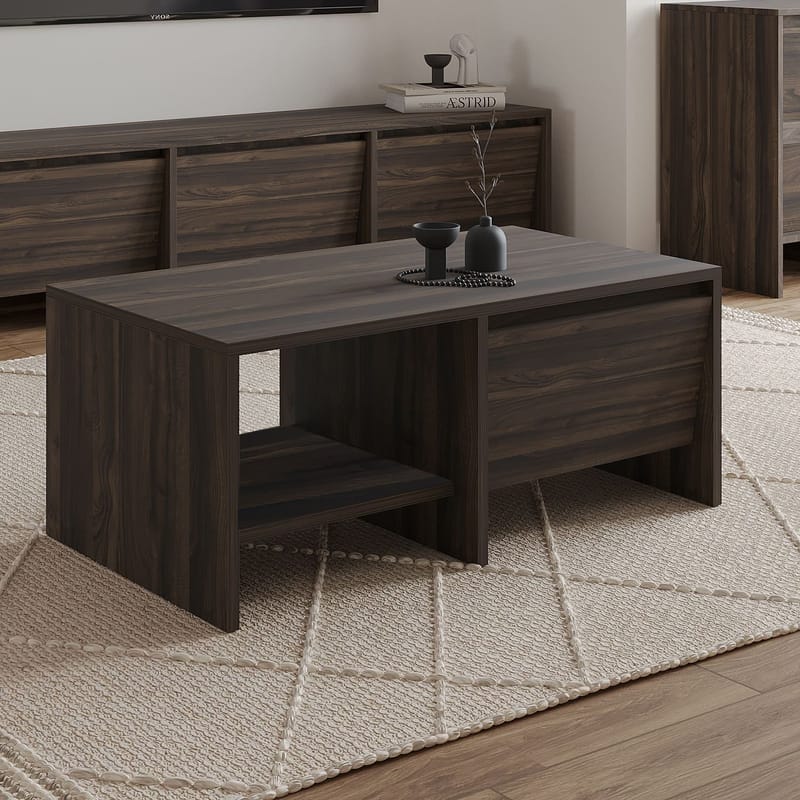 Crala Soffbord 90x35x45 cm - Valnöt - Products - Möbler - Bord & matgrupp - Soffbord