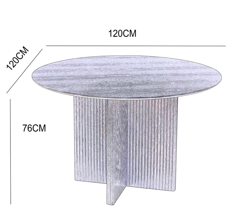 Crossby runt matbord Ø120 cm - Ek - Ek - Products - Möbler - Bord & matgrupp - Matbord & köksbord