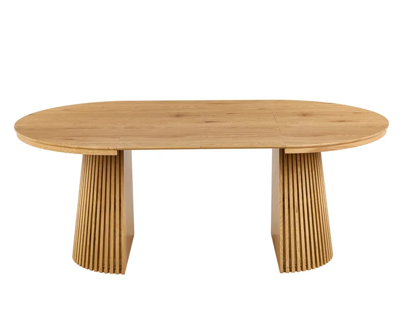 Crossby runt matbord förlängningsbart Ø120-200 cm - Ek, Ek