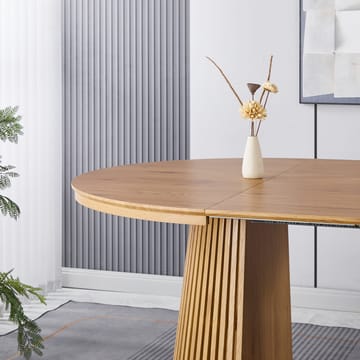 Crossby runt matbord förlängningsbart Ø120-200 cm - Ek - Ek - Products - Möbler - Bord & matgrupp - Matbord & köksbord