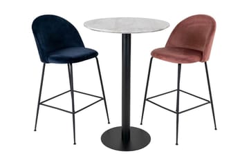 Daddeli Barbord 70 cm Rund - Vit/Grå/Svart - Products - Möbler - Bord & matgrupp - Barbord & ståbord