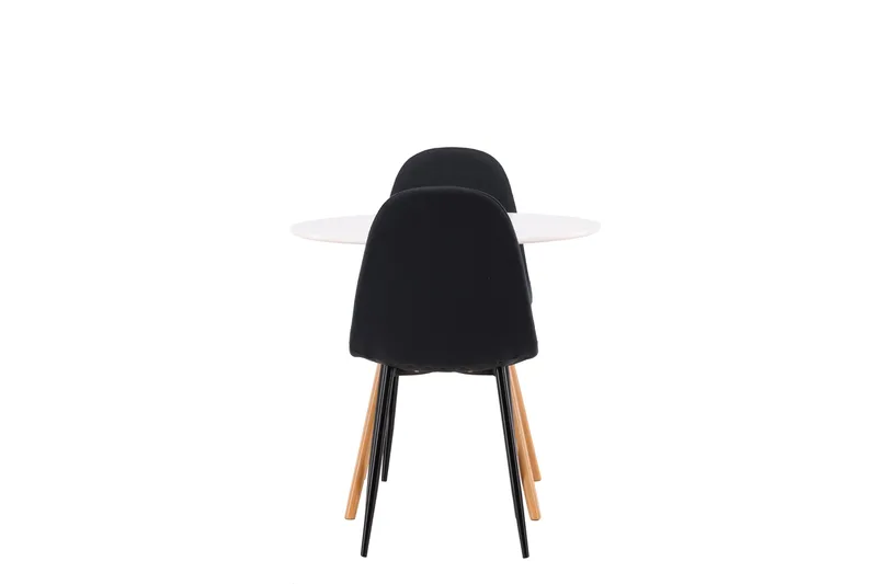 Danburi Matgrupp 60 cm Rund med 2 Polar stolar - Svart - Products - Möbler - Bord & matgrupp - Matgrupp