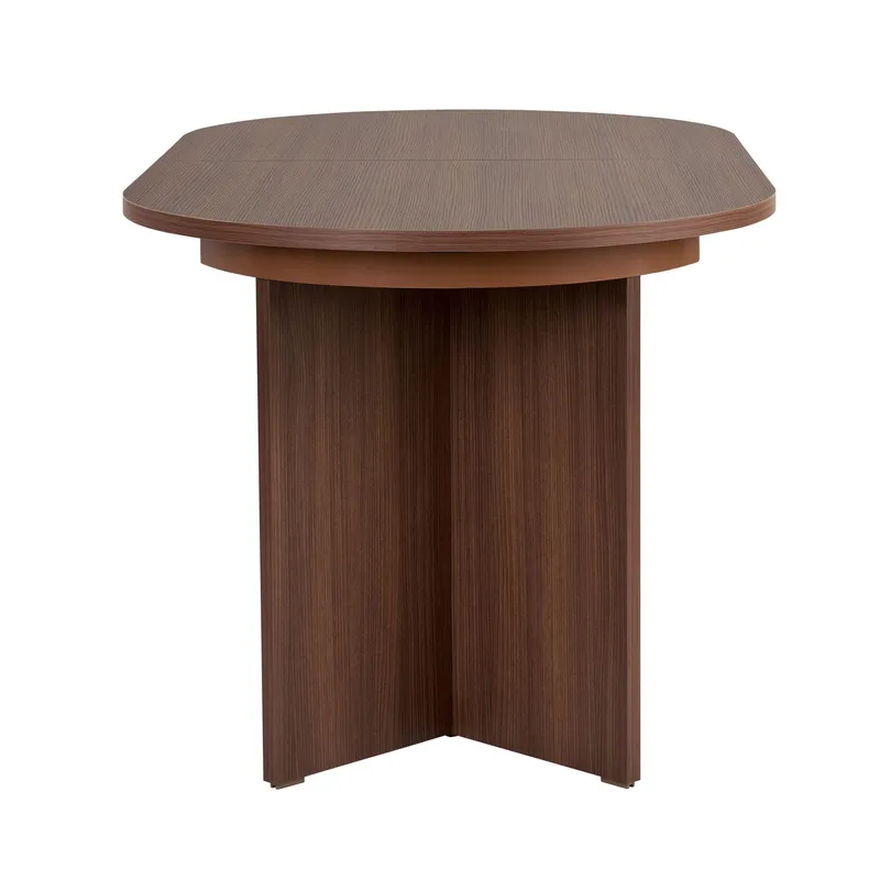 Dano Förlängningsbart Ovalt Matbord 160-200x90 cm i Trä med valnötsutseende - Brun - Products - Möbler - Bord & matgrupp - Matbord & köksbord