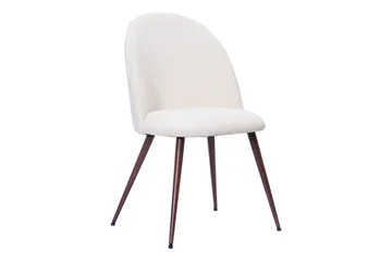 Dano Matbord 180 cm med 4 Nibe Plus Matstolar - Vit/Brun - Products - Möbler - Bord & matgrupp - Matgrupp