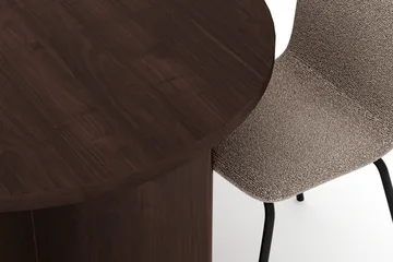 Dano Matbord 180 cm  med 6 Katy Matstolar - Valnöt / Greige - Products - Möbler - Bord & matgrupp - Matgrupp