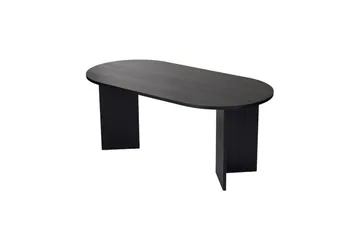 Dano Matbord 180 cm Oval - Natur/Svart - Products - Möbler - Bord & matgrupp - Matbord & köksbord