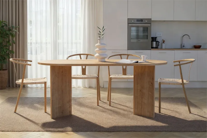 Dano Matbord 180 cm Oval - Safir Ek - Products - Möbler - Bord & matgrupp - Matbord & köksbord