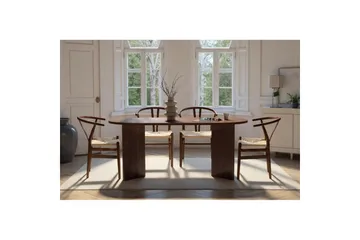 Dano Matbord 180 cm Oval - Valnöt - Products - Möbler - Bord & matgrupp - Matbord & köksbord