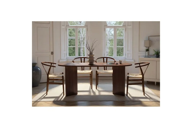 Dano Matbord 180 cm Oval - Valnöt - Products - Möbler - Bord & matgrupp - Matbord & köksbord