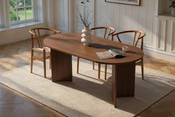 Dano Matbord 180 cm Oval - Valnöt - Products - Möbler - Bord & matgrupp - Matbord & köksbord