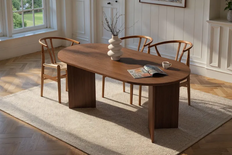 Dano Matbord 180 cm Oval - Valnöt - Products - Möbler - Bord & matgrupp - Matbord & köksbord