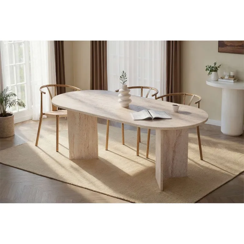 Dano Matbord Oval 200 cm - Taupe - Products - Möbler - Bord & matgrupp - Matbord & köksbord