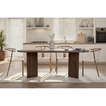 Dano Matbord Oval 200 cm - Valnöt - Products - Möbler - Bord & matgrupp - Matbord & köksbord