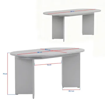 Dano Utdragbart Matbord 160-200 cm Oval - Valnöt - Products - Möbler - Bord & matgrupp - Matbord & köksbord
