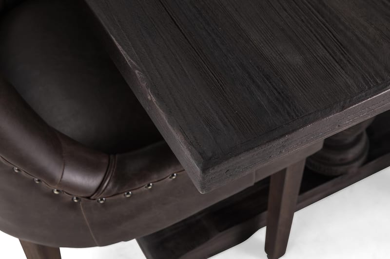 Dijon Matgrupp 200 cm med 6 Tuva Fåtölj - Vintage Trä / Brun Pu - Products - Möbler - Bord & matgrupp - Matgrupp