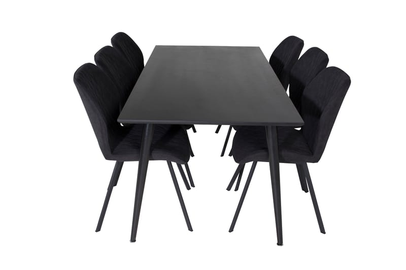 Dipp Matgrupp 180 cm Rektangulär med 6 Gemma stolar - Svart - Products - Möbler - Bord & matgrupp - Matgrupp