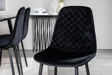 Dipp Matgrupp 180 cm Rektangulär med 6 Polar stolar - Svart - Products - Möbler - Bord & matgrupp - Matgrupp