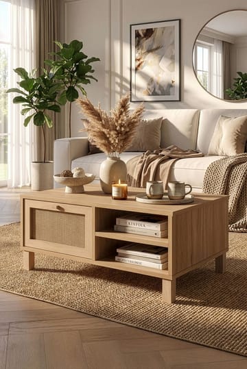 Dune Soffbord 90x38,6x60 cm - Ek - Products - Möbler - Bord & matgrupp - Soffbord
