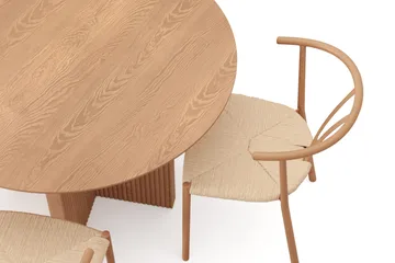 Edda Matgrupp runt 110 cm Ek med 4 Elysia Matstolar - Ek - Products - Möbler - Bord & matgrupp - Matgrupp