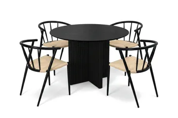 Beige/Metallben Svart Winston - Svart