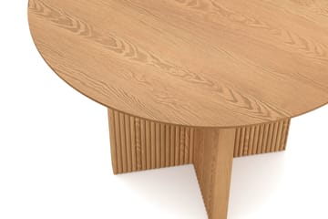 Edda Runt Matbord 110 cm i Trä med Ekutseende - Natur - Products - Möbler - Bord & matgrupp - Matbord & köksbord