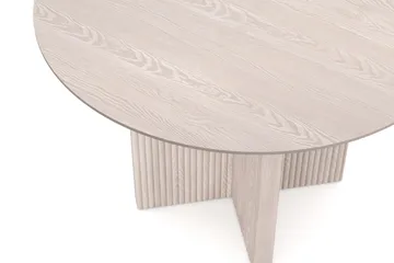 Edda Runt Matbord 110 cm i Trä med Vitlaserad Ek-utseende - Vitlaserad ek - Products - Möbler - Bord & matgrupp - Matbord & köksbord