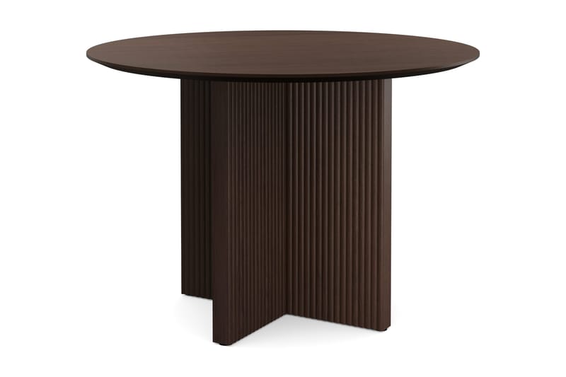 Edda Runt Matbord 110cm Fanér - Rökt ek - Products - Möbler - Bord & matgrupp - Matbord & köksbord