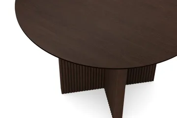 Edda Runt Matbord 110cm Fanér - Rökt ek - Products - Möbler - Bord & matgrupp - Matbord & köksbord