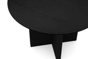 Edda Runt Matbord 110cm Fanér - Svartlaserad ek - Products - Möbler - Bord & matgrupp - Matbord & köksbord