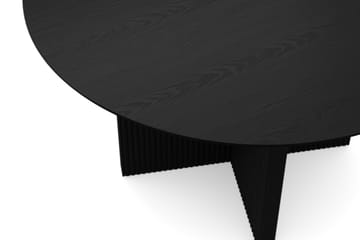 Edda Runt Matbord 130 cm i Trä med Svartlaserad Ek-utseende - Svartlaserad ek - Products - Möbler - Bord & matgrupp - Matbord & köksbord