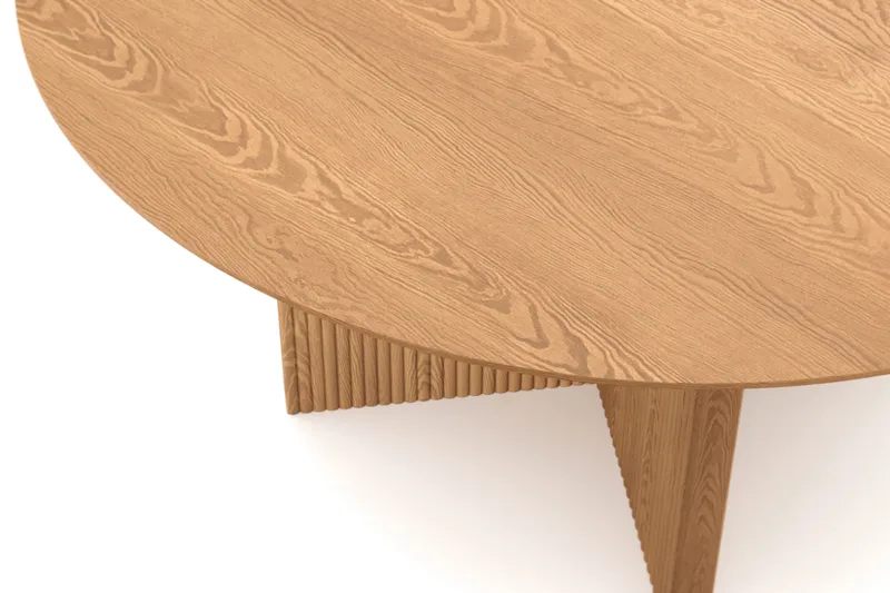 Edda Runt Matbord 150 cm i Trä med Ekutseende - Ek - Products - Möbler - Bord & matgrupp - Matbord & köksbord