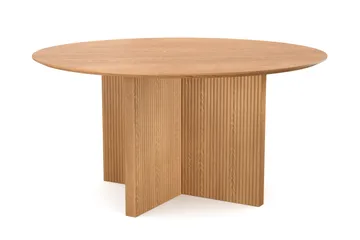 Edda Runt Matbord 150 cm i Trä med Ekutseende - Natur - Products - Möbler - Bord & matgrupp - Matbord & köksbord