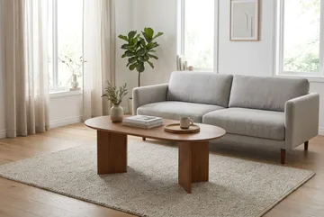 Edda Soffbord Oval 120 cm - Ek - Products - Möbler - Bord & matgrupp - Soffbord