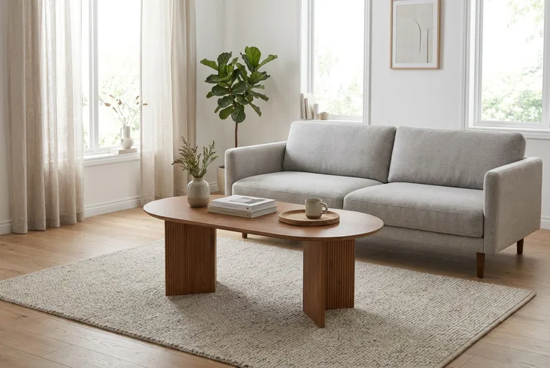 Edda Soffbord Oval 120 cm - Ek - Products - Möbler - Bord & matgrupp - Soffbord