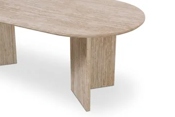 Edda Soffbord Oval 120 cm - Travertin - Products - Möbler - Bord & matgrupp - Soffbord