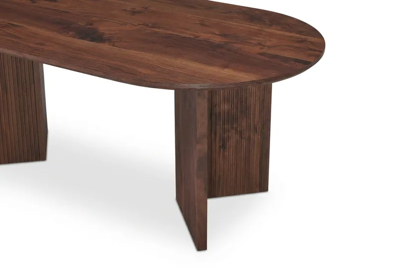 Edda Soffbord Oval 120 cm - Valnöt - Products - Möbler - Bord & matgrupp - Soffbord