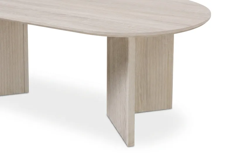 Edda Soffbord Oval 120 cm - Vitlaserad ek - Products - Möbler - Bord & matgrupp - Soffbord