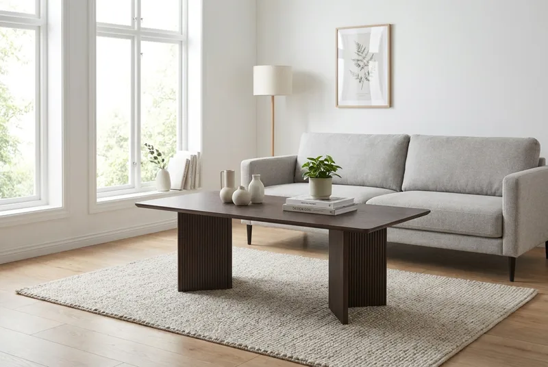Edda Soffbord Rektangulär 120 cm - Rökt ek - Products - Möbler - Bord & matgrupp - Soffbord