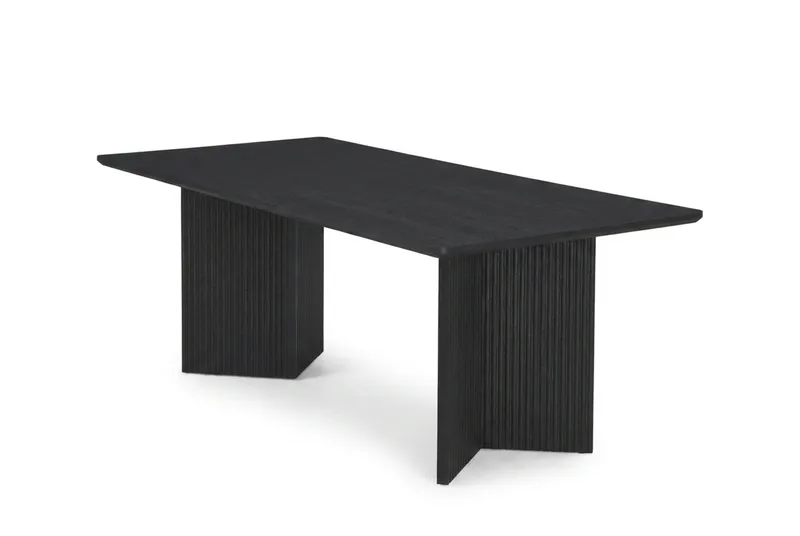 Edda Soffbord Rektangulär 120 cm, Svartlaserad ek