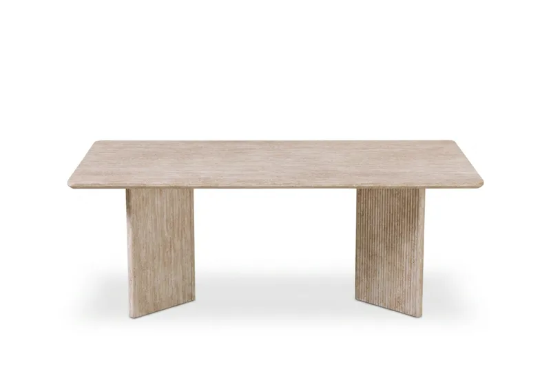 Edda Soffbord Rektangulär 120 cm - Travertin - Products - Möbler - Bord & matgrupp - Soffbord