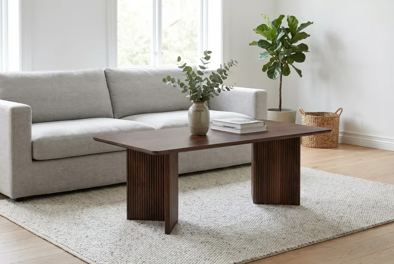 Edda Soffbord Rektangulär 120 cm - Valnöt - Products - Möbler - Bord & matgrupp - Soffbord